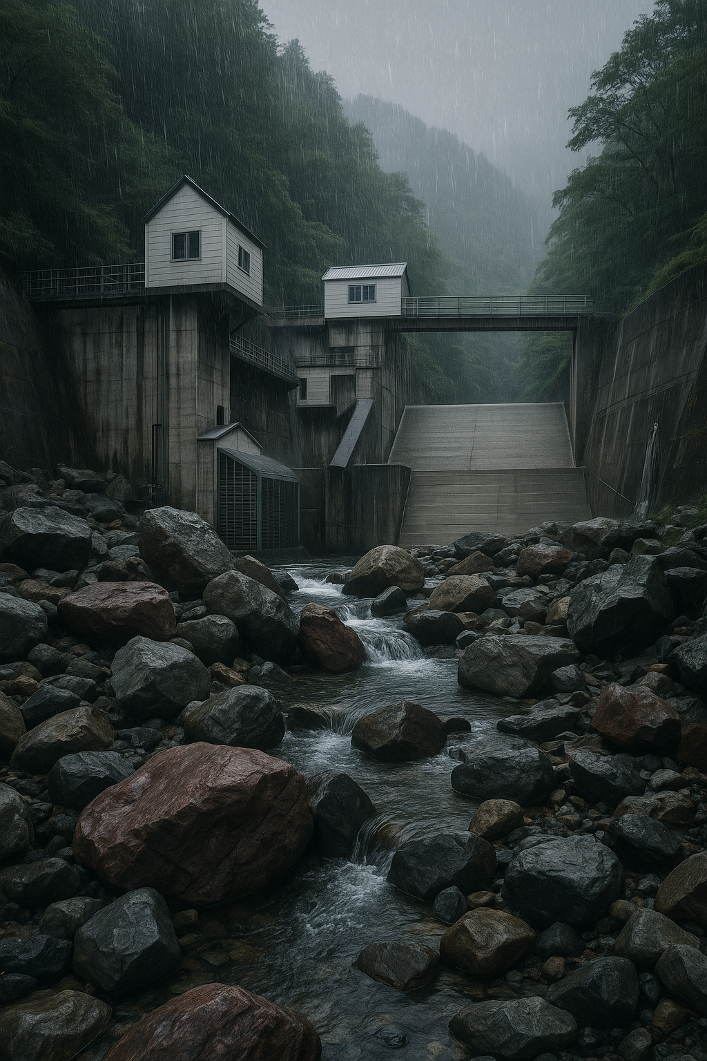 取水口堰堤